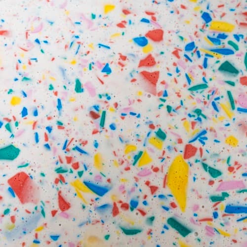 Kleurrijk terrazzo-oppervlak van dichtbij